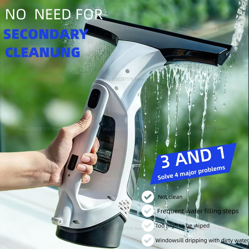 Desk Setup Clean - Glass Wiper Three-in-one Window Cleaning Tool