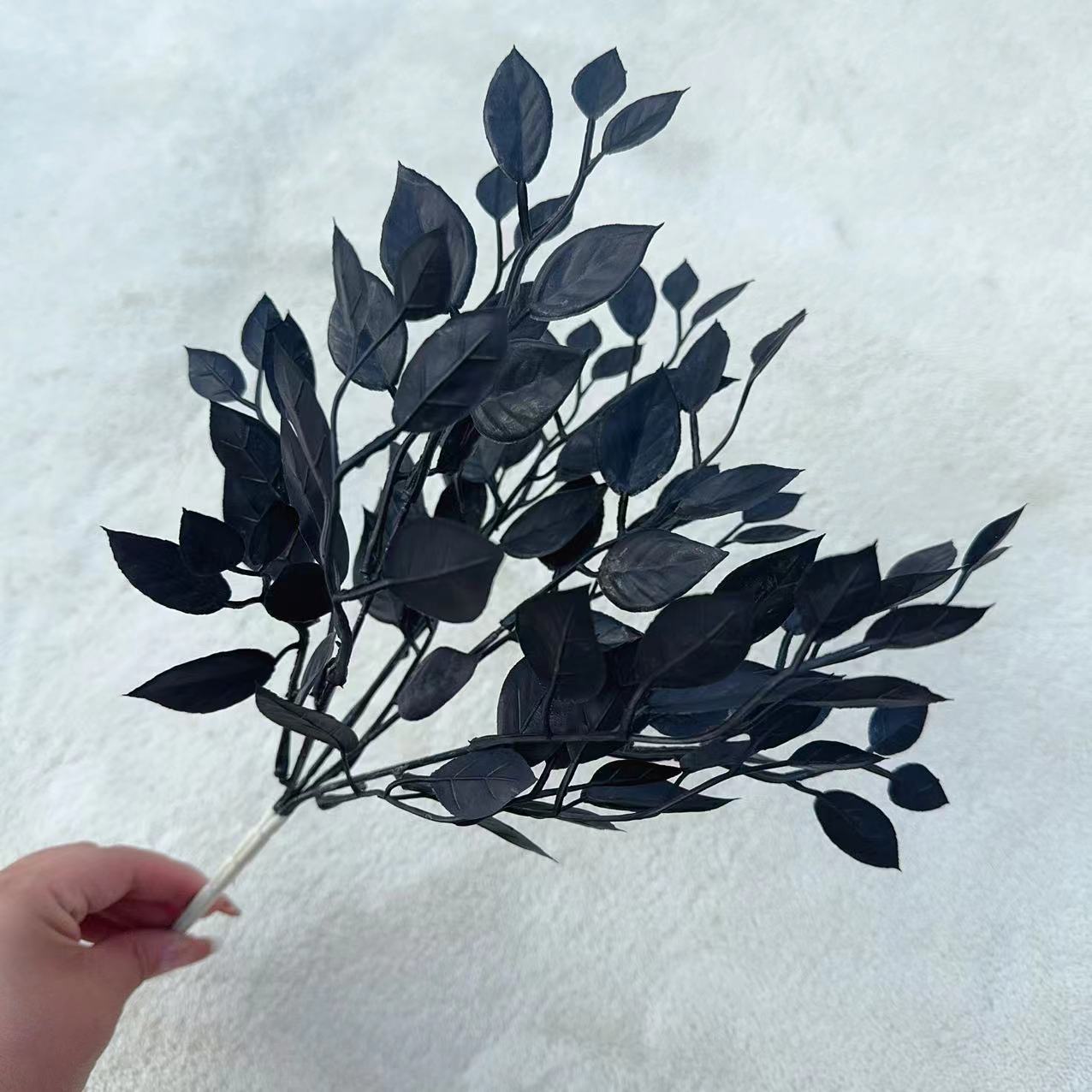 Black Halloween Artificial Flo - Desk Setup Plants recension och pris