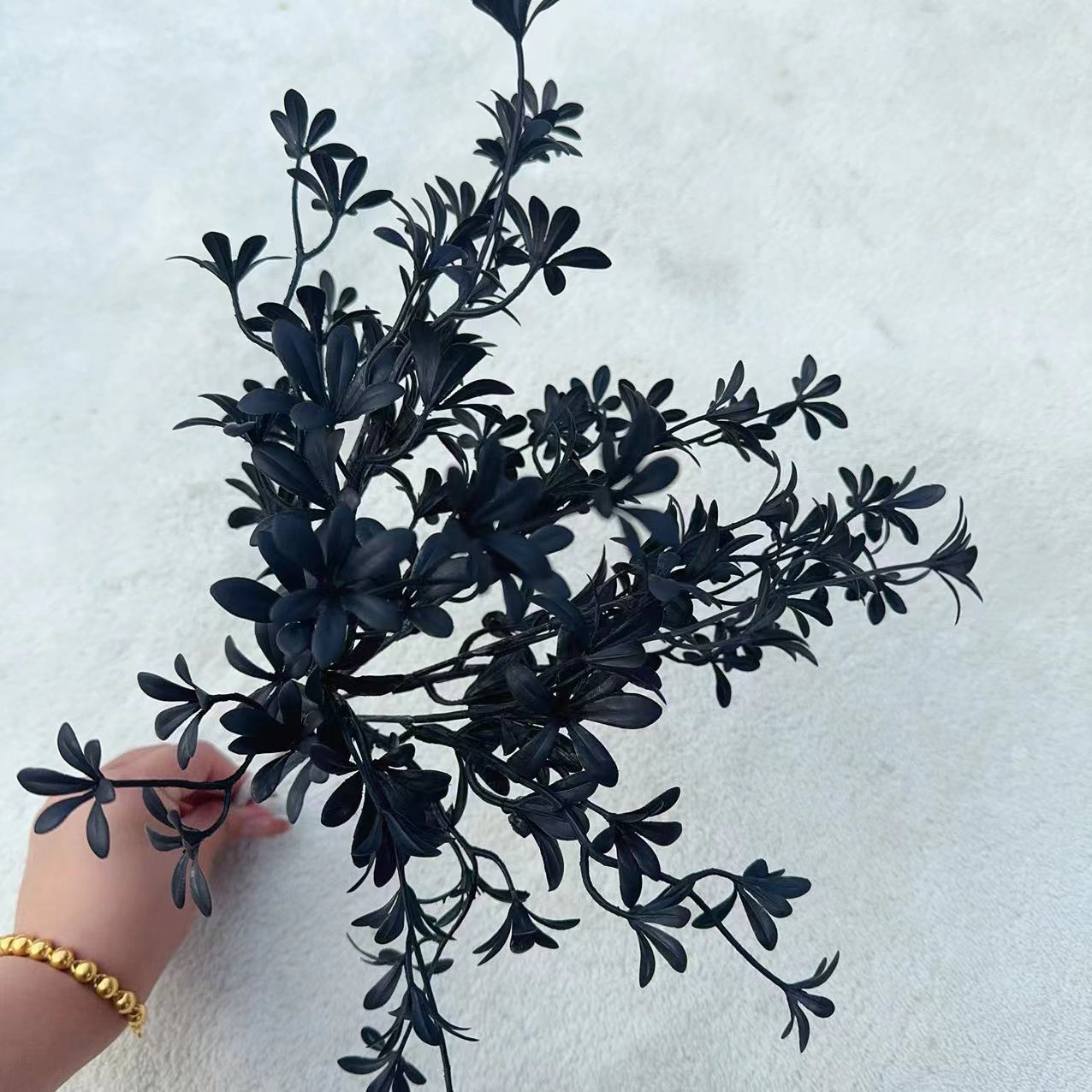 Black Halloween Artificial Flo - Desk Setup Plants recension och pris