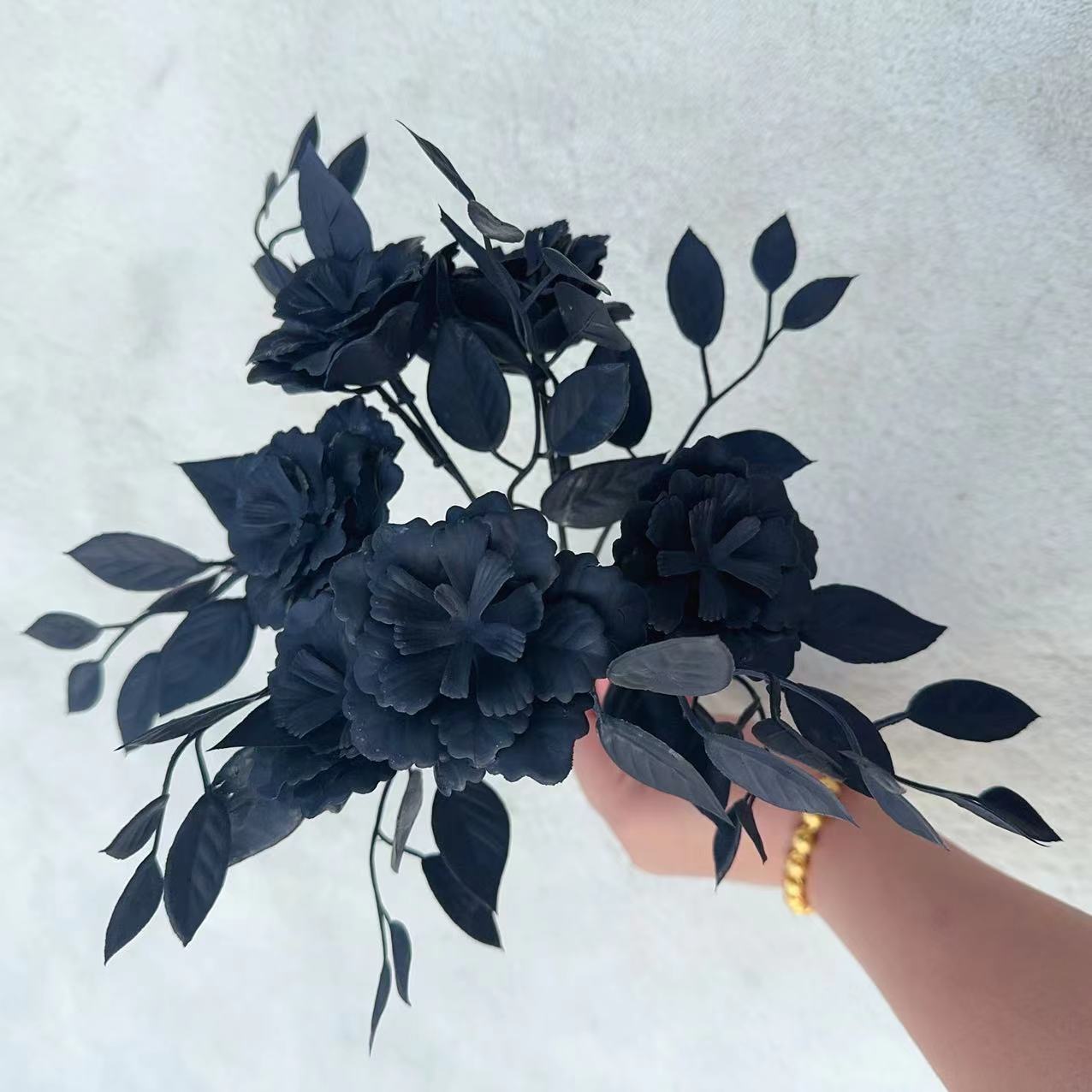 Black Halloween Artificial Flo - Desk Setup Plants recension och pris