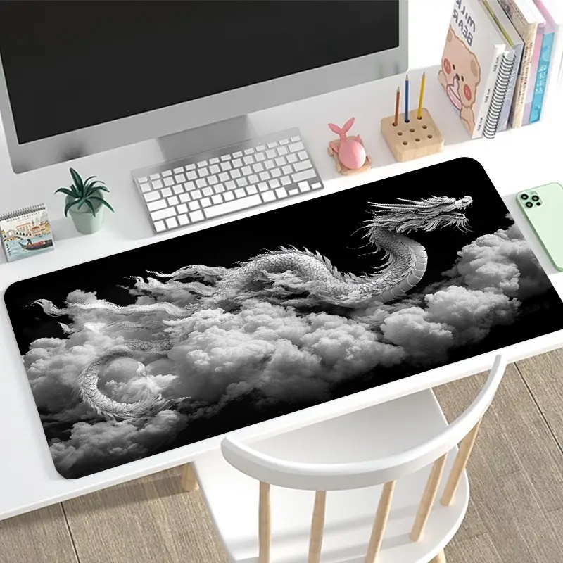 Black and White Dragon Gaming  - Desk Setup Pc And Laptop recension och pris