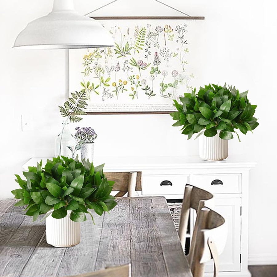 Artificial Flowers Plants leaf - Desk Setup Plants recension och pris