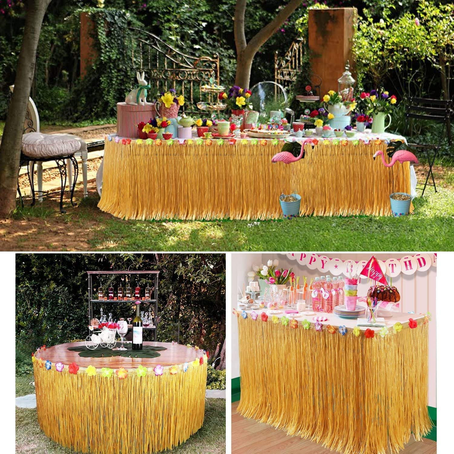 Straw Color Luau Grass Table S - Desk Setup Plants recension och pris