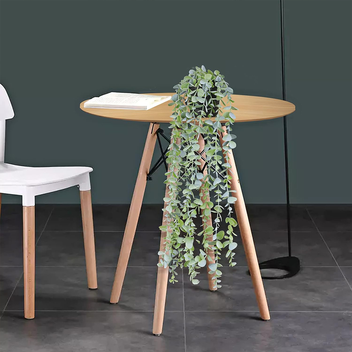 Artificial Ivy Hanging Eucalyp - Desk Setup Plants recension och pris