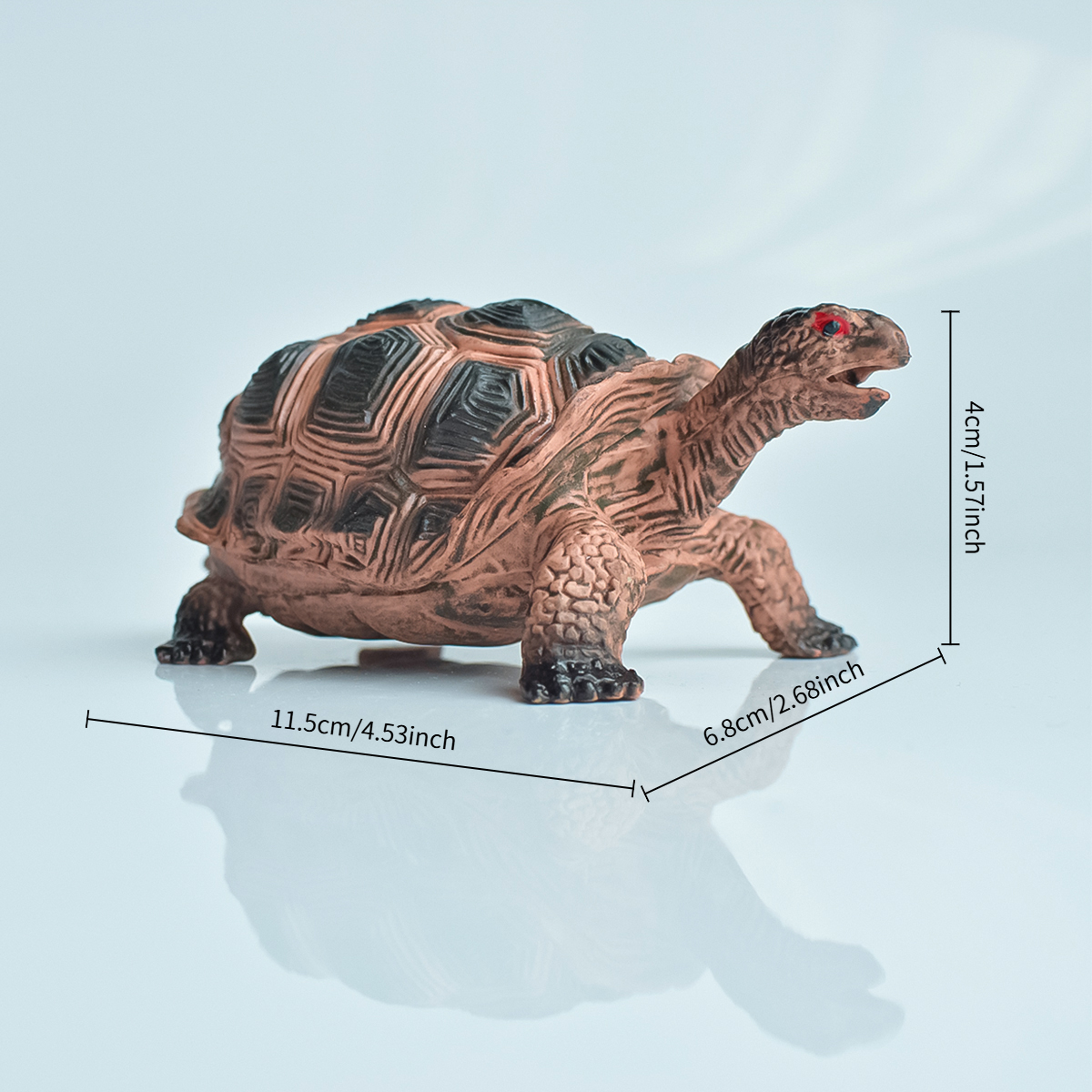 Painted Realistic Animal Turtl - Desk Setup Plants recension och pris
