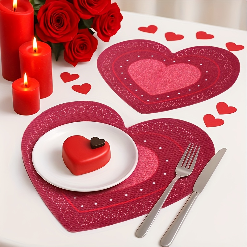 4PCS Valentine's Day Romantic  - Desk Setup Clean recension och pris