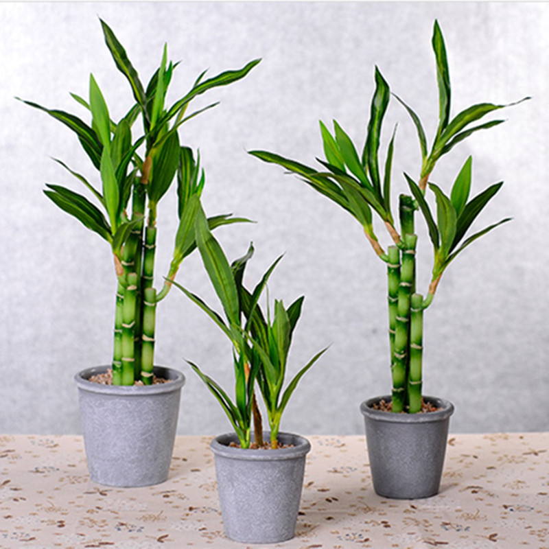 New 40cm rFtificial Lucky Bamb - Desk Setup Plants recension och pris