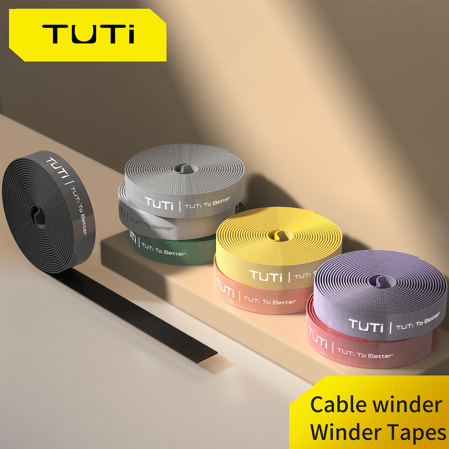 TUTI 0.78 Inch Width Nylon Str - Cable Velcro Strap recension och pris