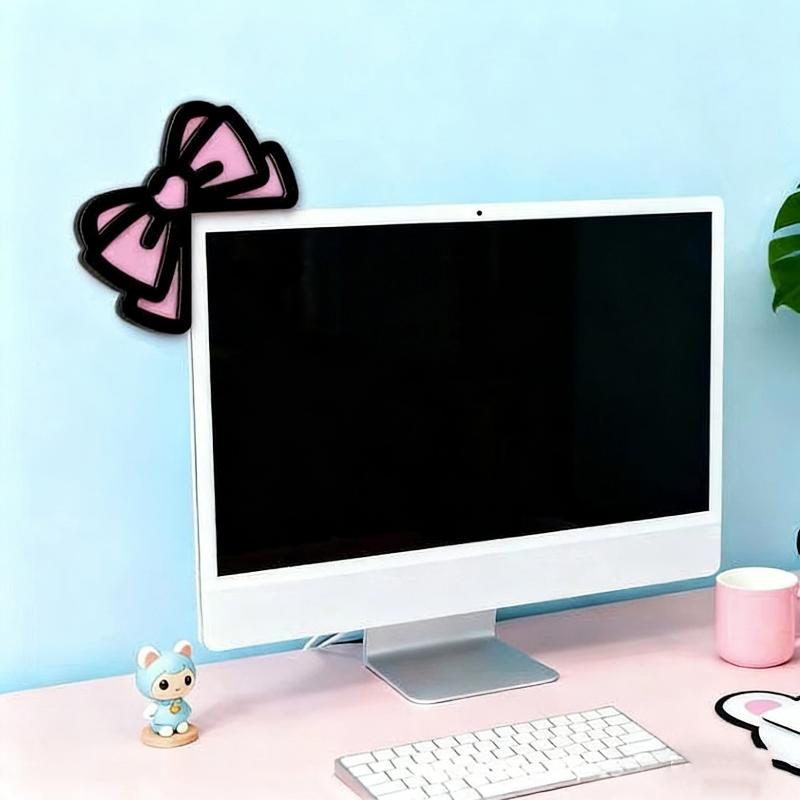 New 1/2Pcs Wooden Bowknot PC A - Desk Setup Home recension och pris