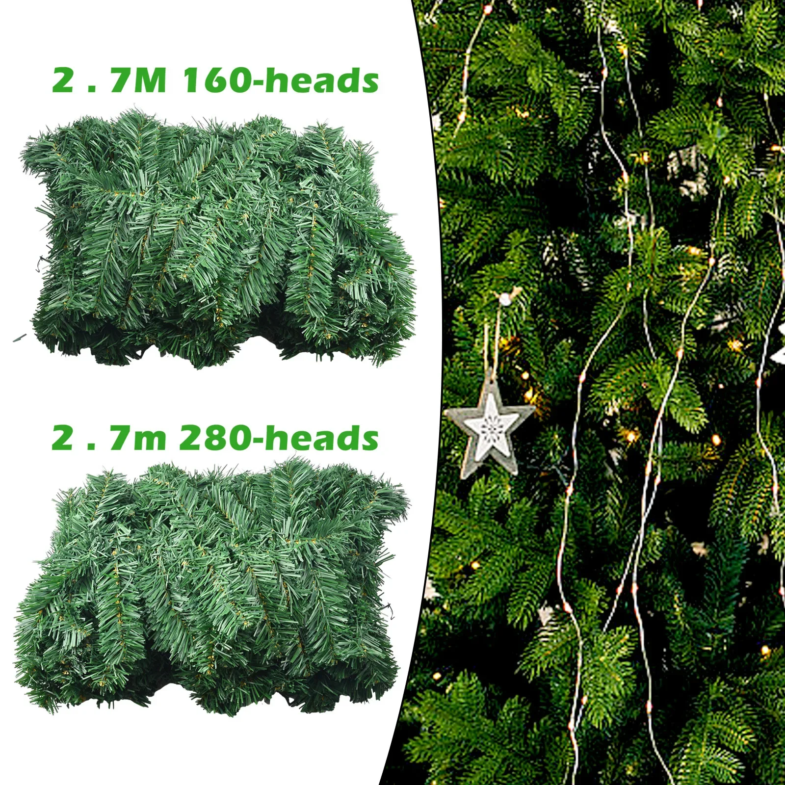 2.7M Artificial Green Christma - Desk Setup Green recension och pris