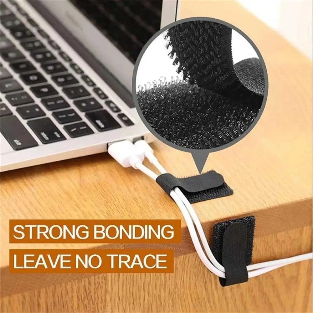 Self Adhesive Reusable Cable T - Cable Velcro Strap recension och pris