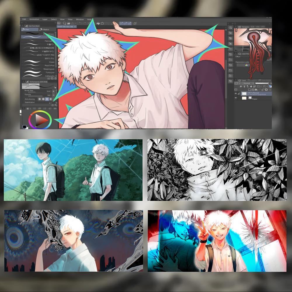 Manga Dark T-The Summer Hikaru - Desk Setup Dark recension och pris