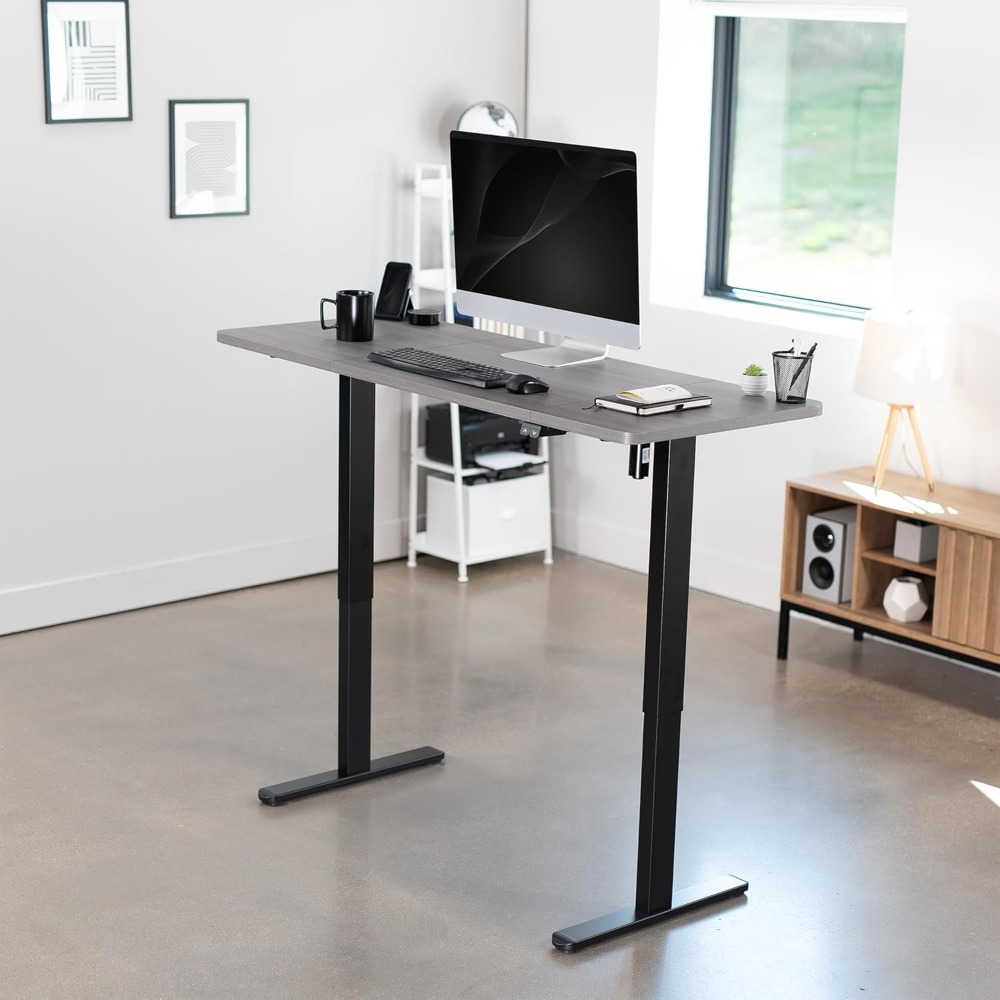 VIVO Electric 60 x 24 inch Sta - Desk Setup Dark recension och pris