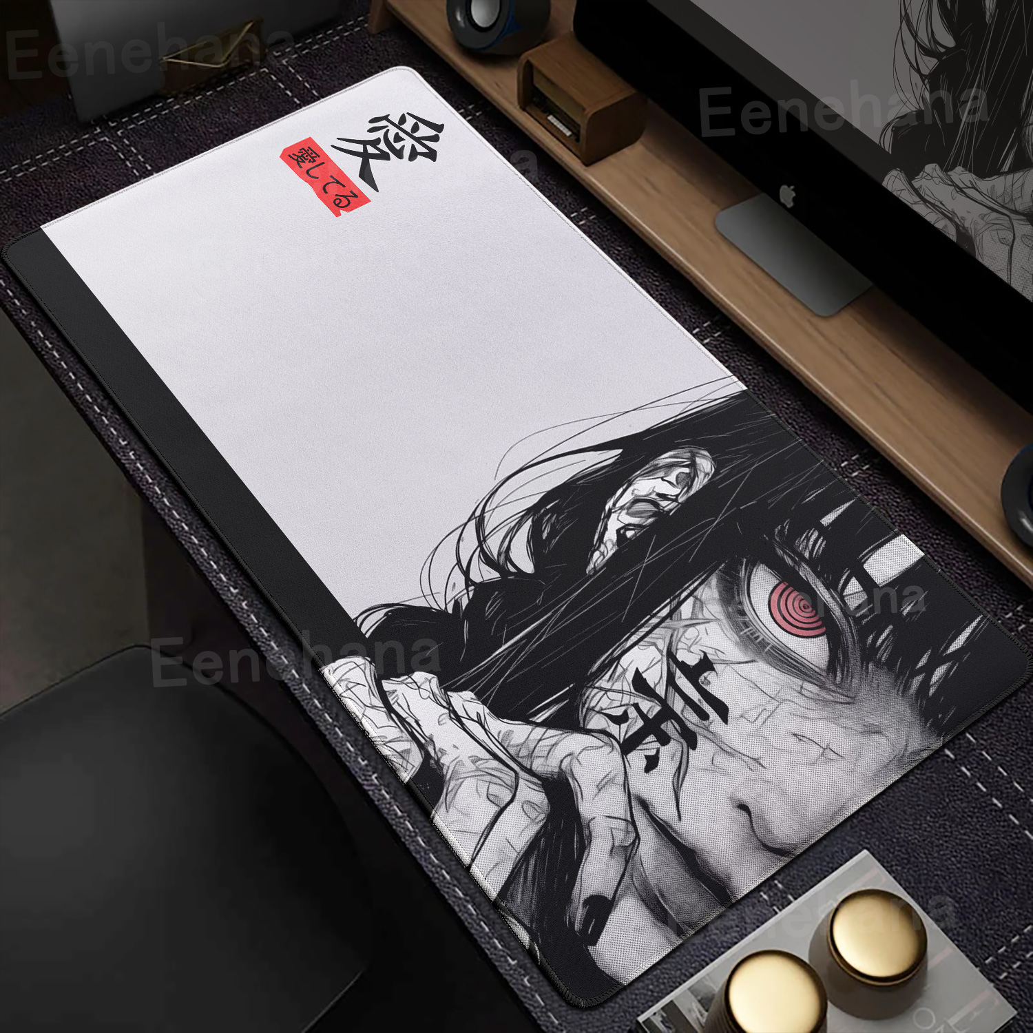 Art Makima Comic Black & White - Desk Setup Dark recension och pris