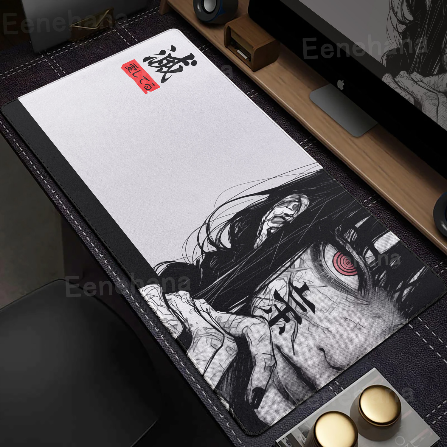 Art Makima Comic Black & White - Desk Setup Dark recension och pris