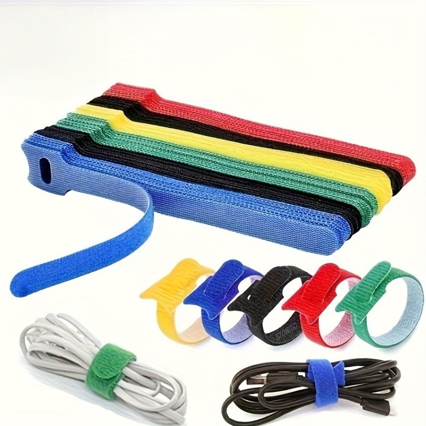 10pcs (mixed in 5 colors) Velc - Cable Velcro Strap recension och pris