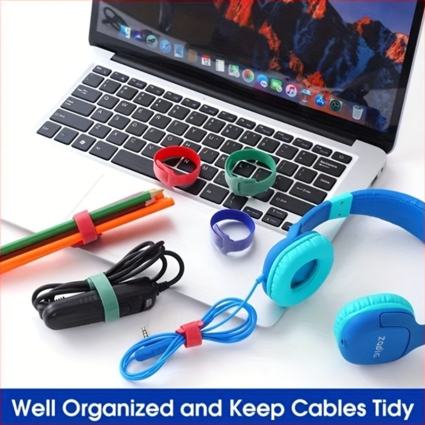 10pcs (mixed in 5 colors) Velc - Cable Velcro Strap recension och pris