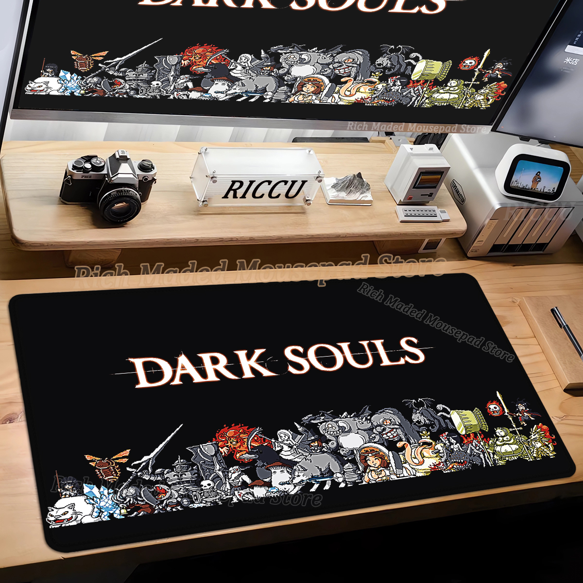 Gamer Large Mouse Pad Dark Sou - Desk Setup Dark recension och pris