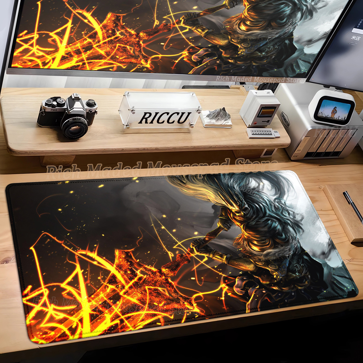 Gamer Large Mouse Pad Dark Sou - Desk Setup Dark recension och pris