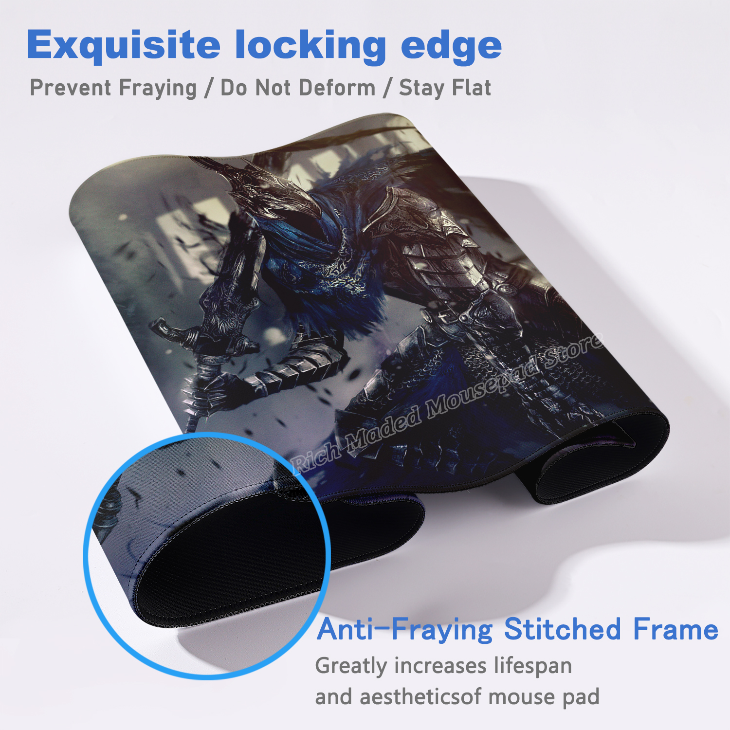Gamer Large Mouse Pad Dark Sou - Desk Setup Dark recension och pris