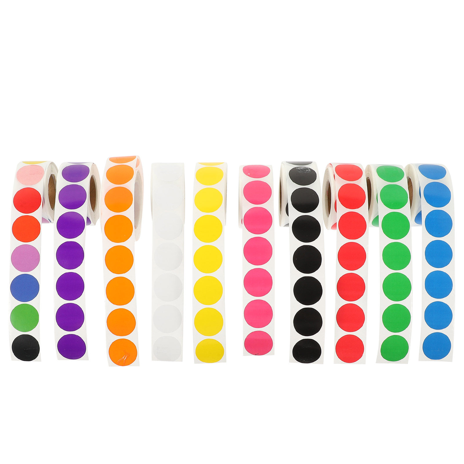 10 Rolls Color Coded Dot Stick - Desk Setup Home recension och pris