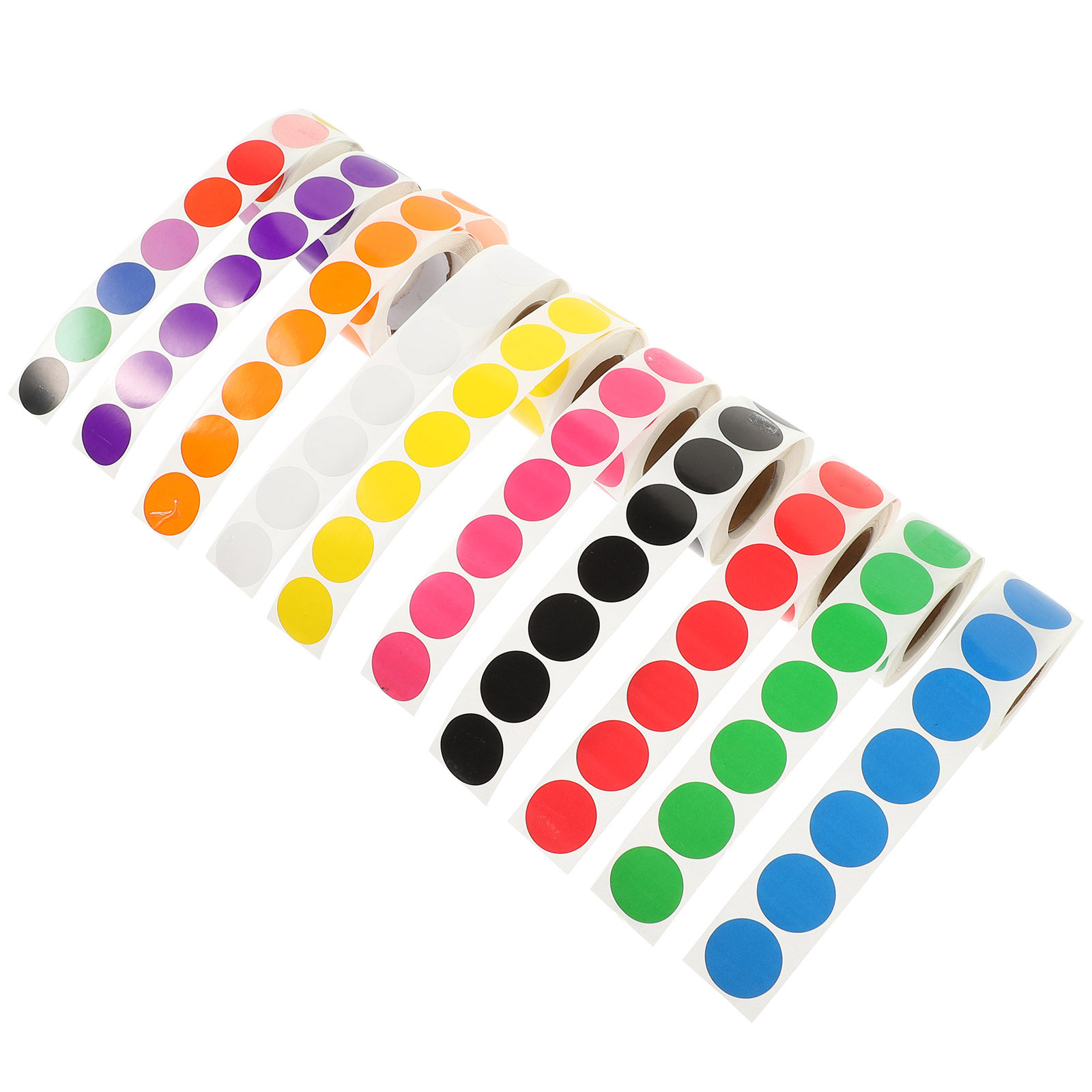 10 Rolls Color Coded Dot Stick - Desk Setup Home recension och pris