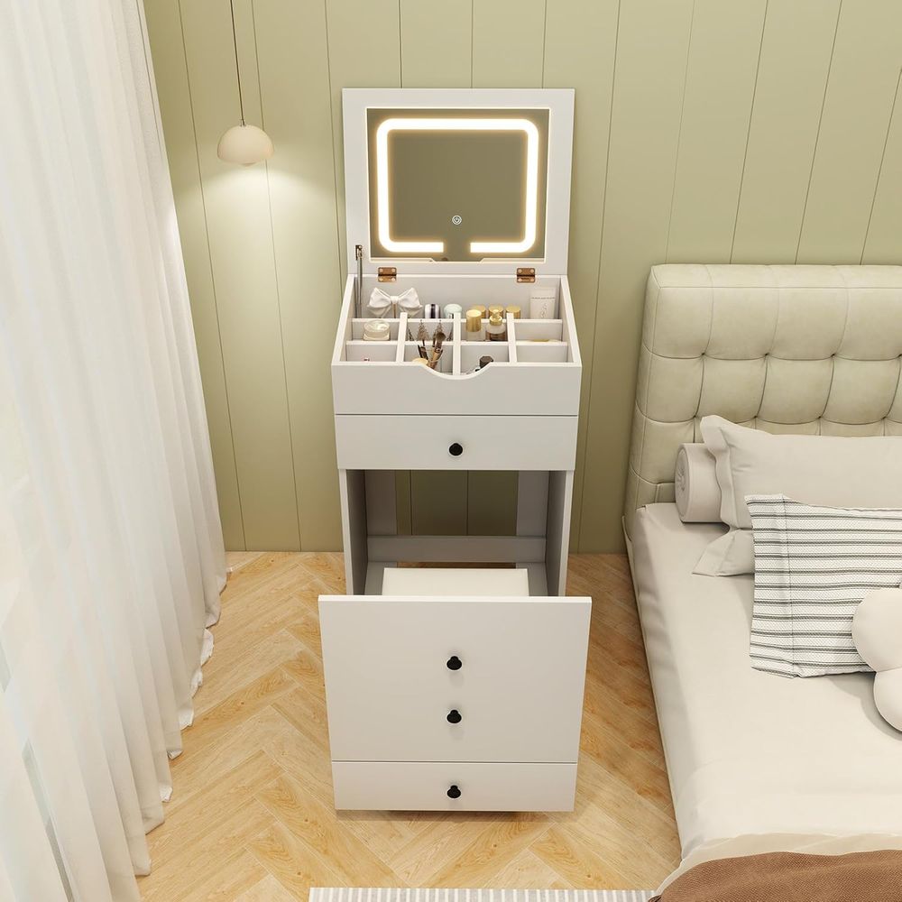 Small Vanity Desk Set, Makeup  - Desk Setup In Small Bedroom recension och pris