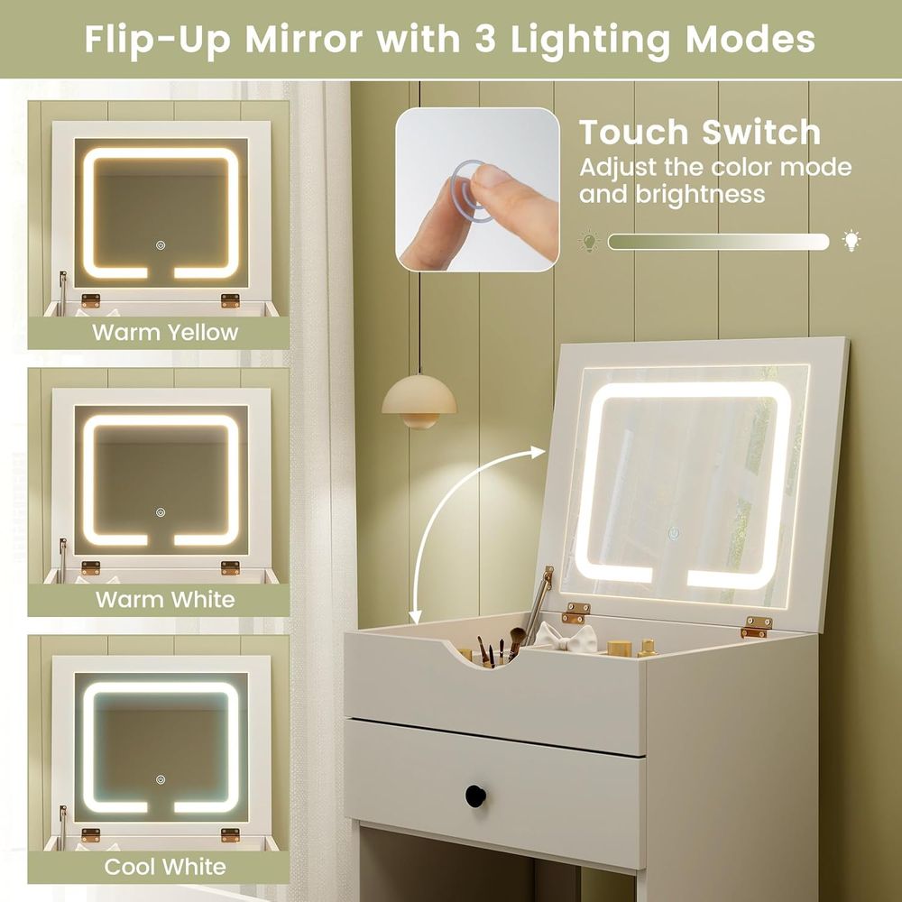Small Vanity Desk Set, Makeup  - Desk Setup In Small Bedroom recension och pris