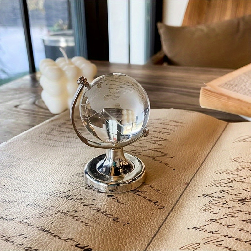 1pc Mini Crystal Globe Decor C - Desk Setup Home recension och pris