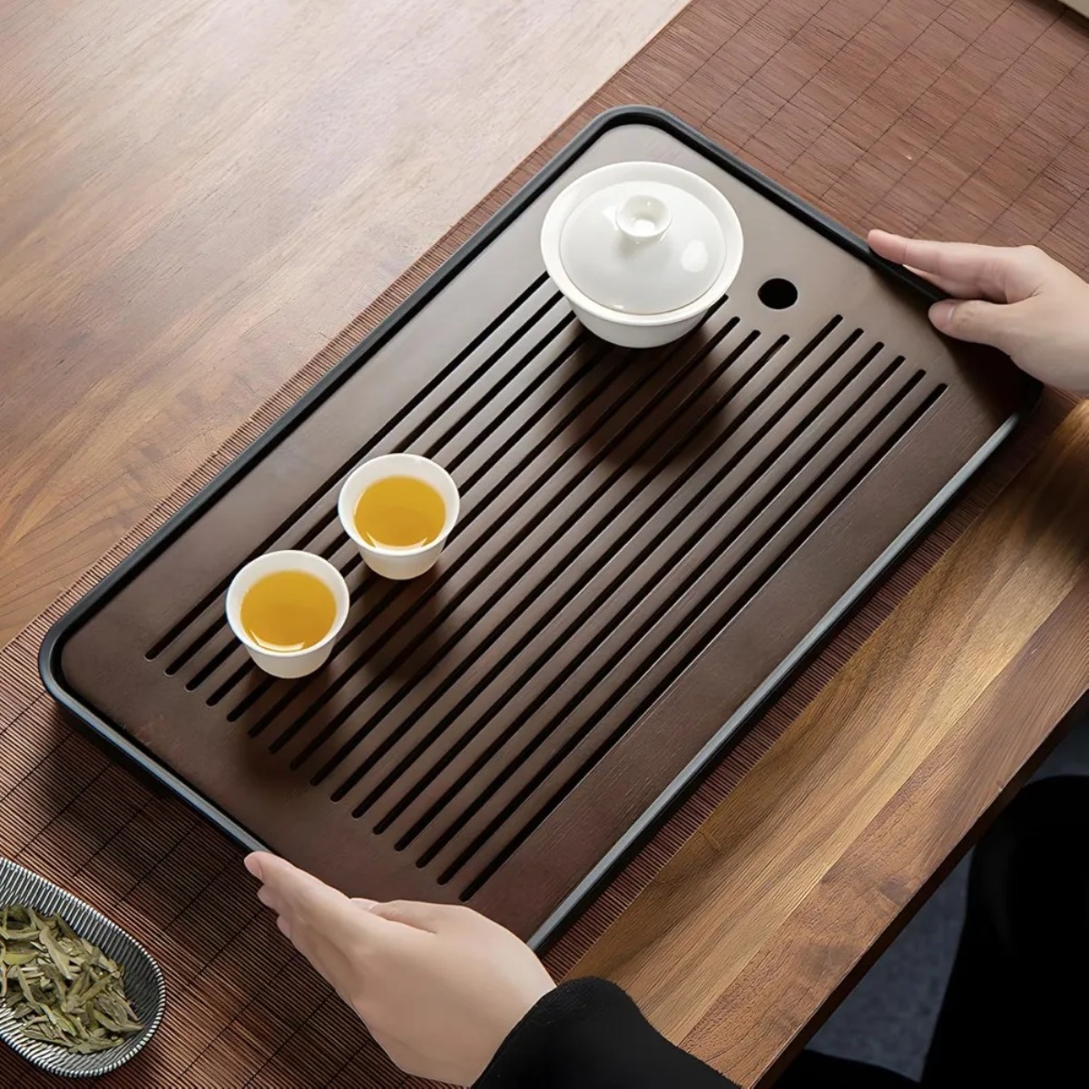 Portable Detachable Bamboo Tea - Desk Setup Clean recension och pris