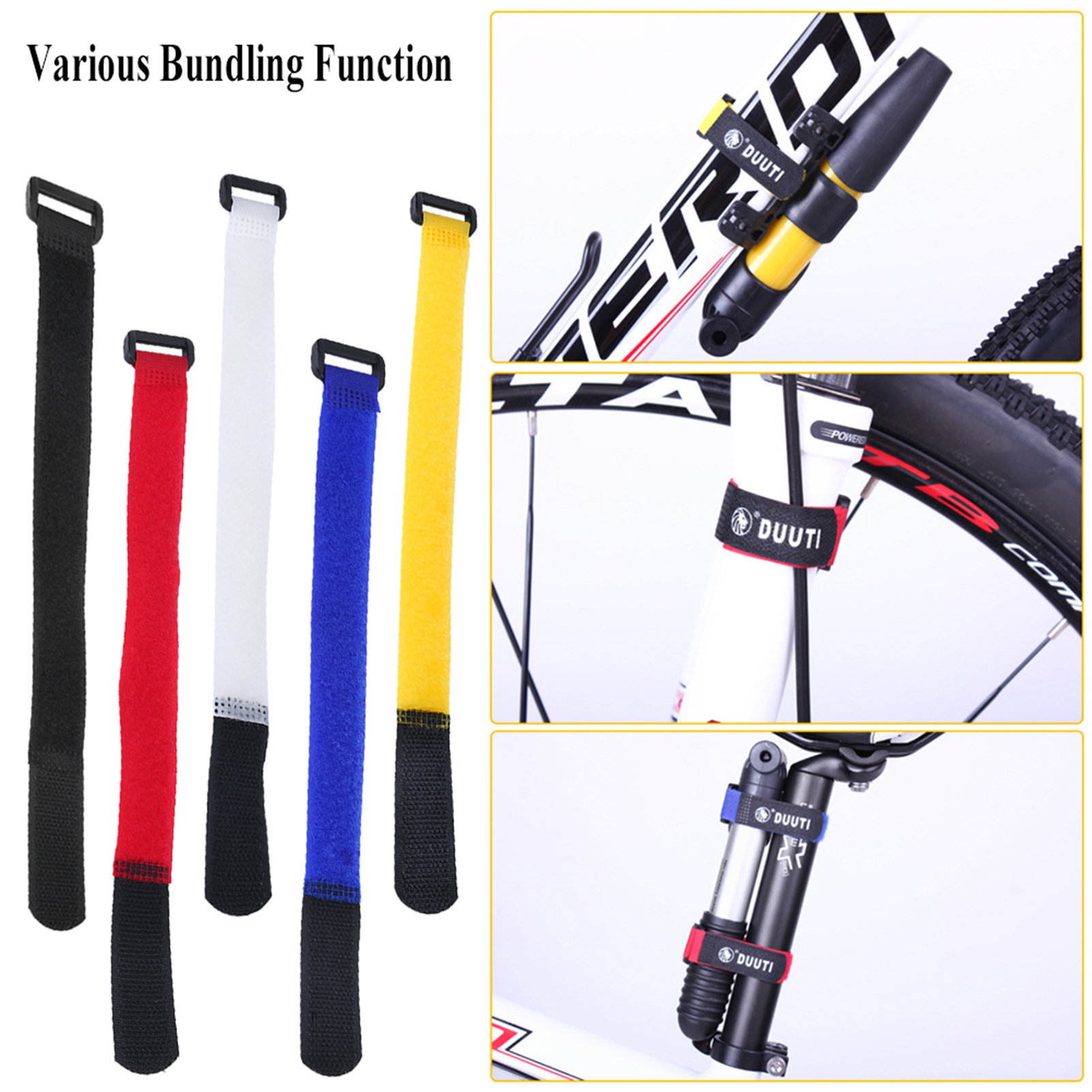 DUUTI 25cm Bicycle Straps Spor - Cable Velcro Strap recension och pris