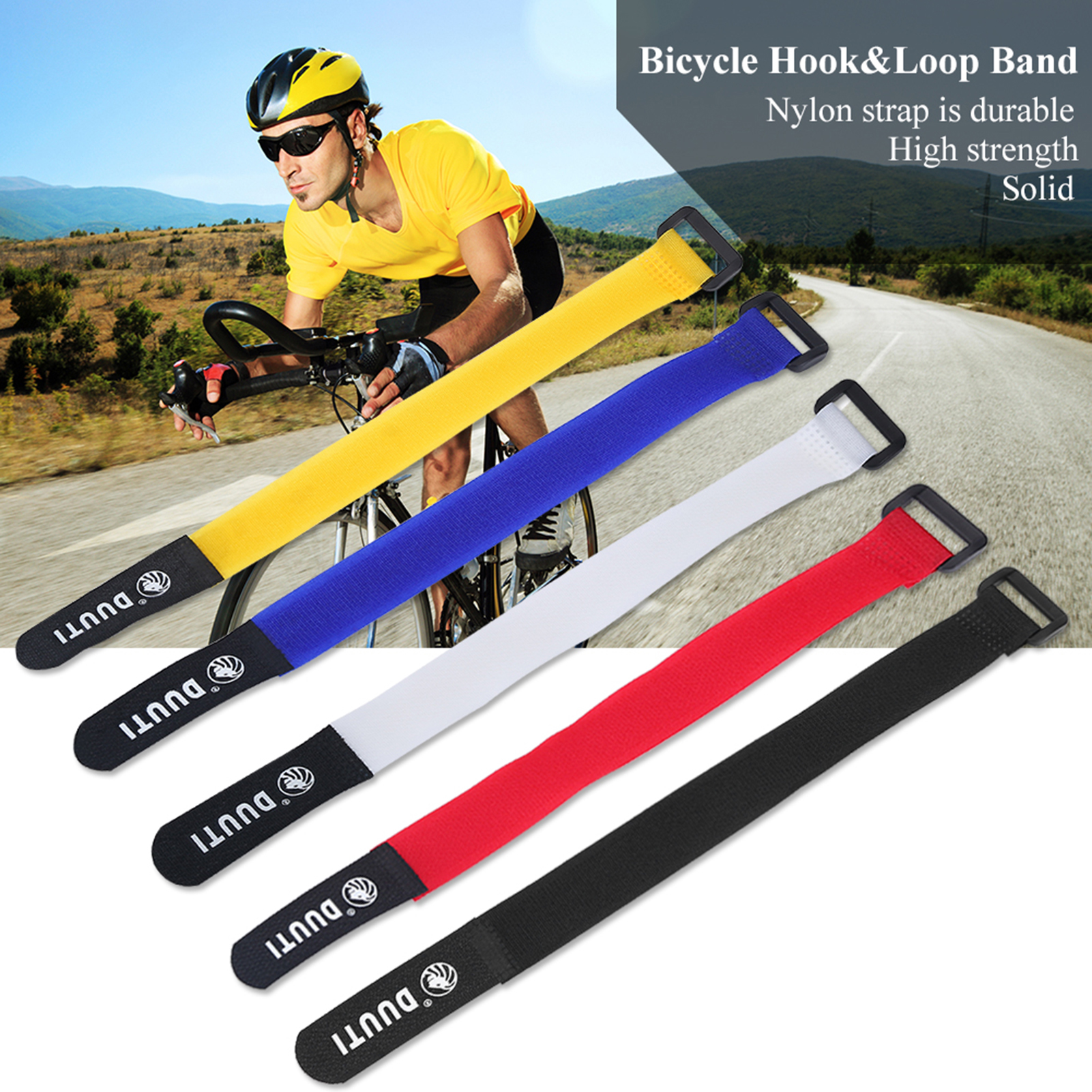 DUUTI 25cm Bicycle Straps Spor - Cable Velcro Strap recension och pris