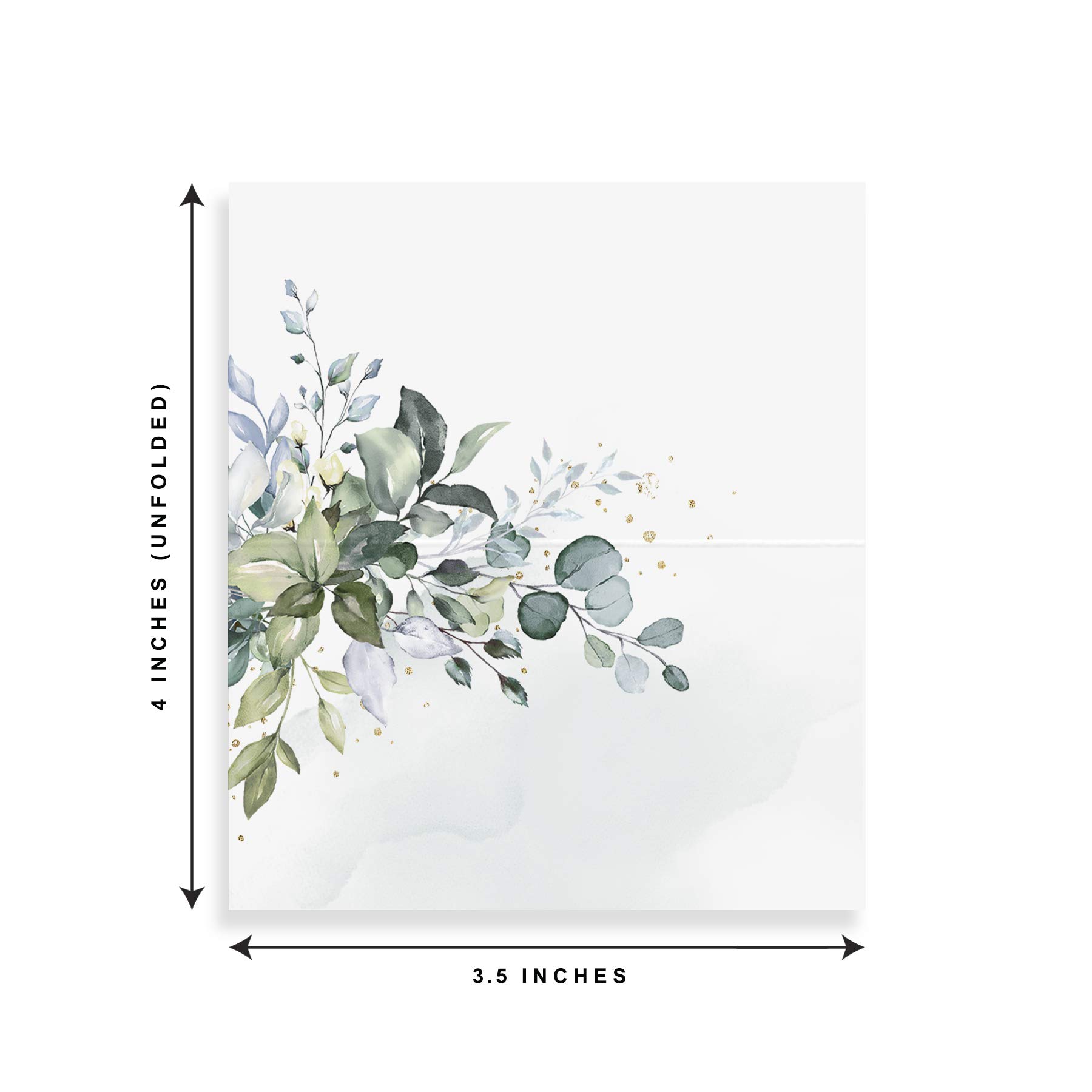 Green Leaf Watercolor Wedding  - Desk Setup Green recension och pris
