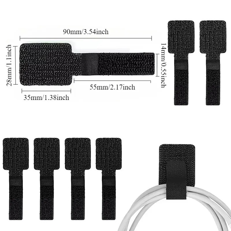 10/20PCS Self-Adhesive Velcro  - Cable Velcro Strap recension och pris