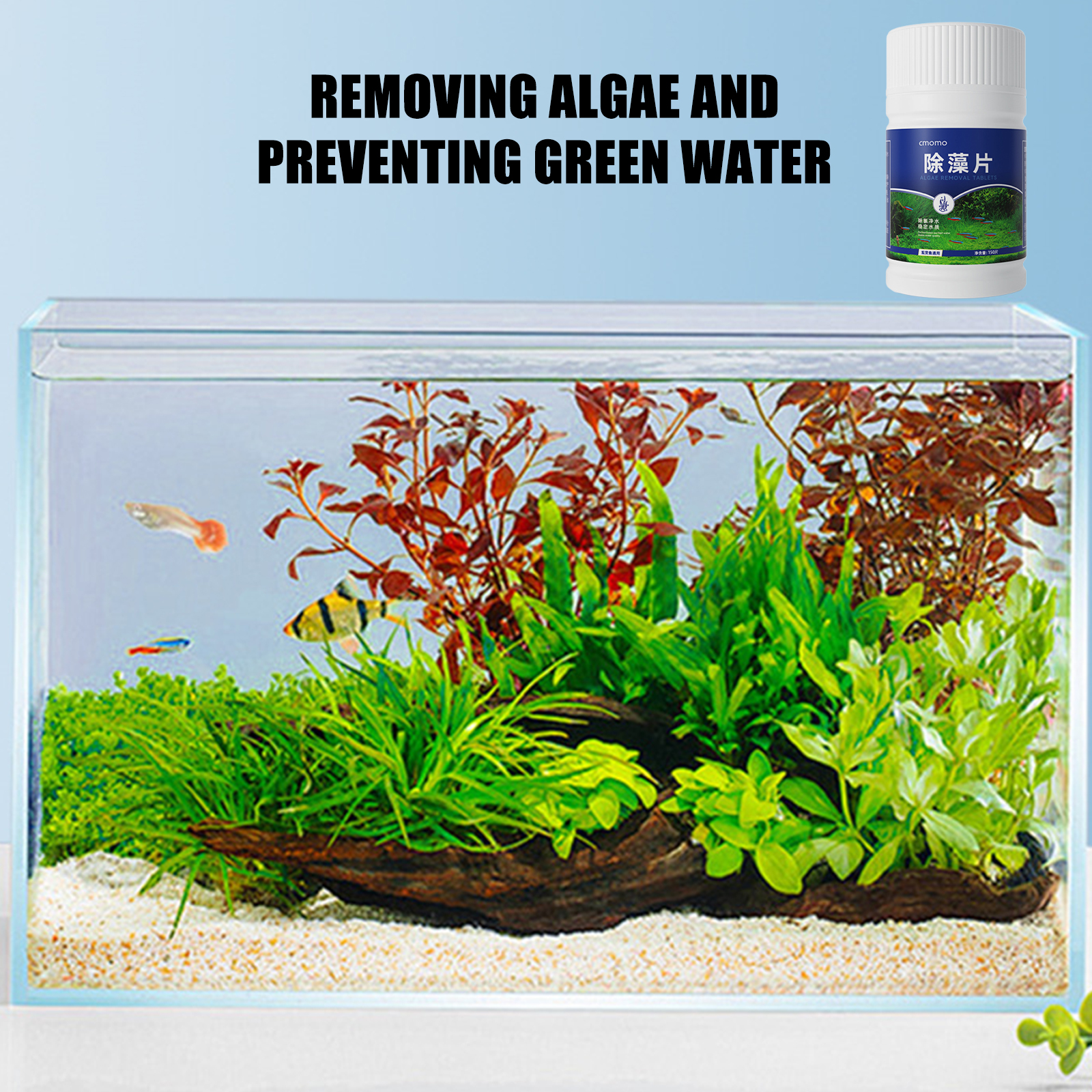150 Tables Aquarium Algae Clea - Desk Setup Green recension och pris