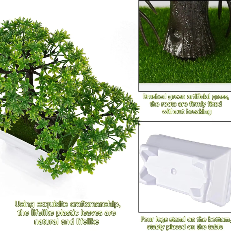 1Pcs Green Artificial Plants B - Desk Setup Plants recension och pris