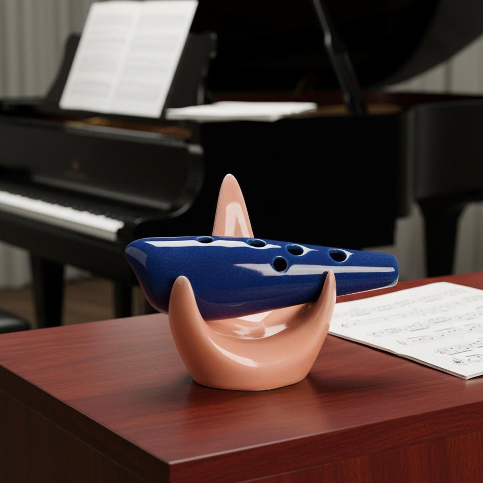 Ceramic Ocarina Stand Flute Ac - Desk Setup Home recension och pris