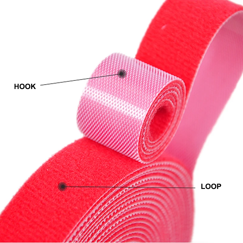 5M DIY Reusable Nylon Cable Ti - Cable Velcro Strap recension och pris