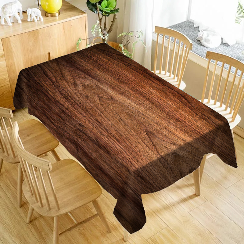 Elegant Dark Wood Grain Tablec - Desk Setup Dark recension och pris