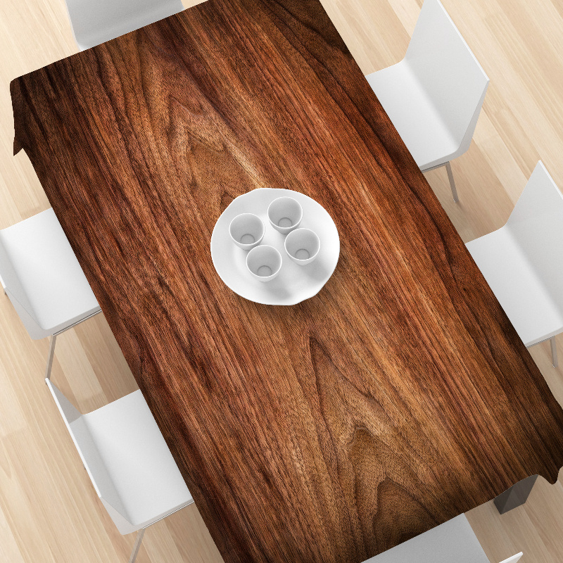 Elegant Dark Wood Grain Tablec - Desk Setup Dark recension och pris