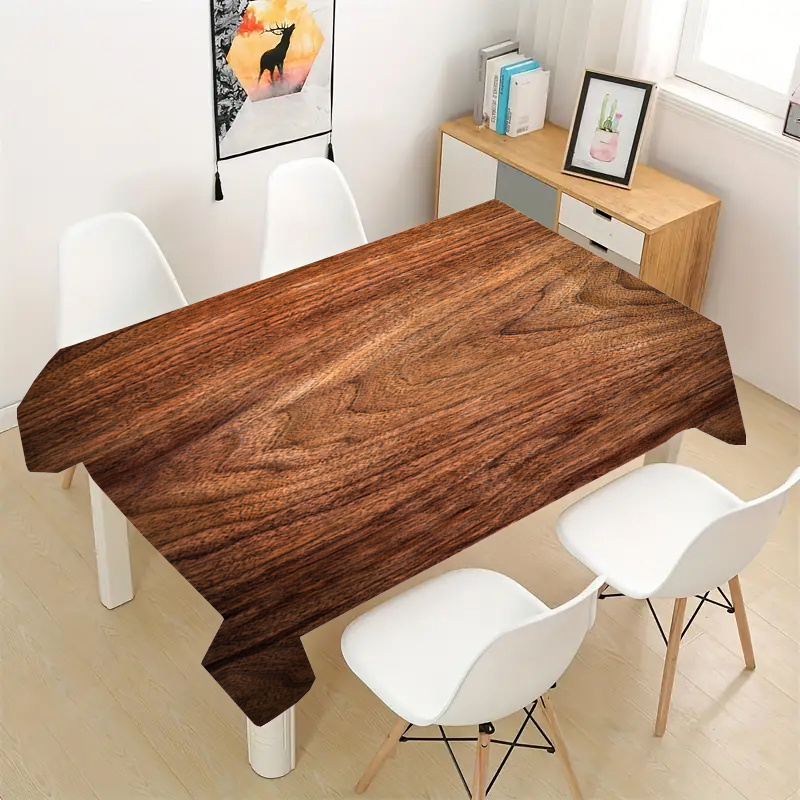 Elegant Dark Wood Grain Tablec - Desk Setup Dark recension och pris