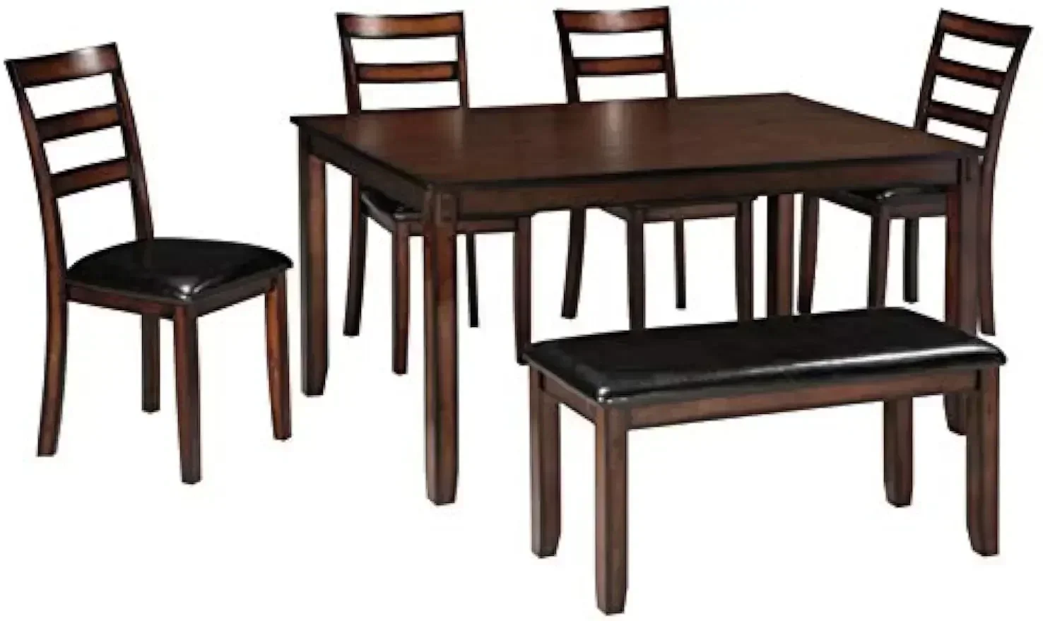 XMSJ-Coviar 6 Piece Dining Set - Desk Setup Dark recension och pris