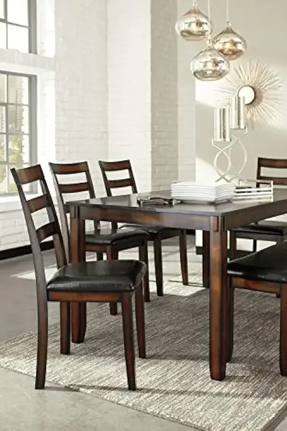 XMSJ-Coviar 6 Piece Dining Set - Desk Setup Dark recension och pris
