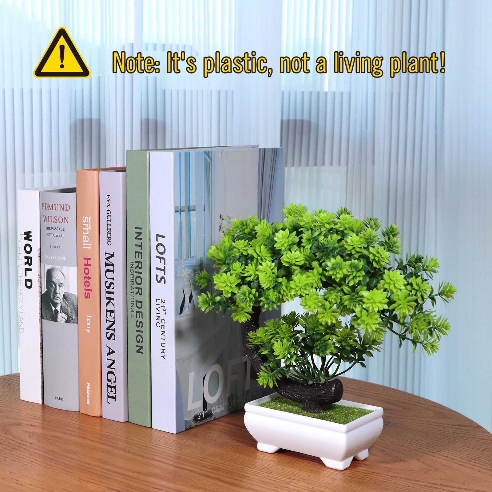 Uflower Small Artificial Plant - Desk Setup Plants recension och pris