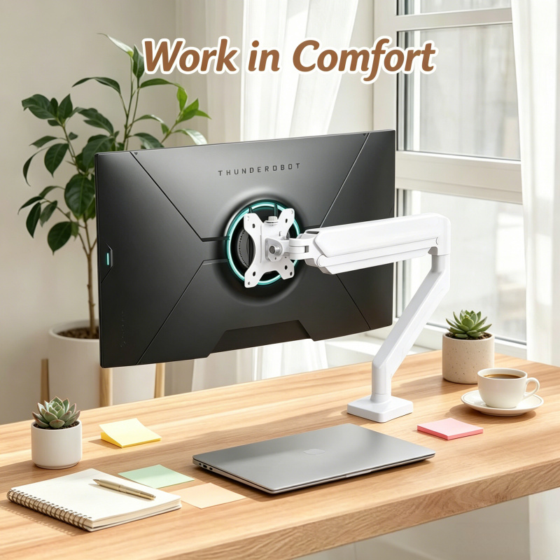 Single Monitor Desk Mount Arm– - Desk Setup Home recension och pris