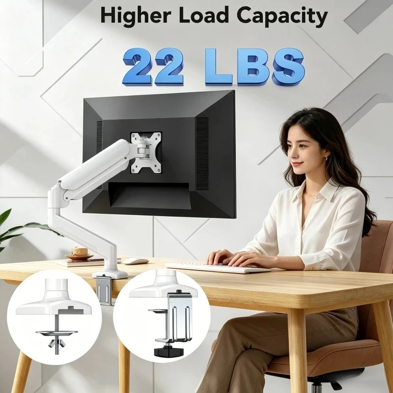 Single Monitor Desk Mount Arm– - Desk Setup Home recension och pris