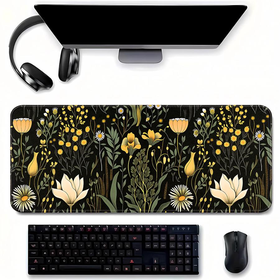 Anti slip Mouse Pad Computer L - Desk Setup Dark recension och pris