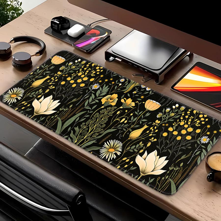 Anti slip Mouse Pad Computer L - Desk Setup Dark recension och pris