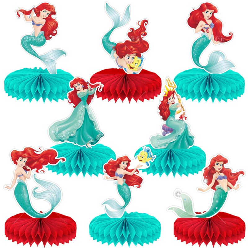 Mermaid Honeycomb Desktop Deco - Desk Setup Plants recension och pris
