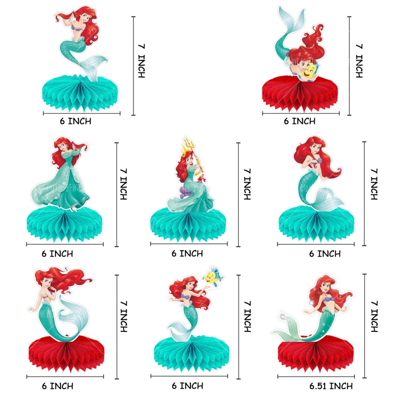 Mermaid Honeycomb Desktop Deco - Desk Setup Plants recension och pris